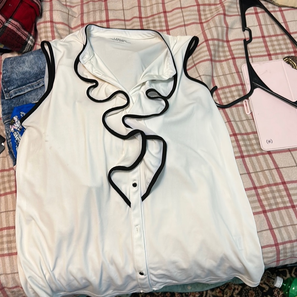 White and black blouse(tank)